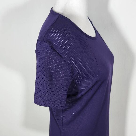 Under Armour Purple Activewear Top Size Medium UA Purple Fitted Athletic Tee - Picture 4 of 9